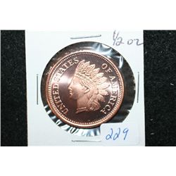 Copper Round; .999 Fine Copper 1/2 Oz.