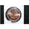Image 2 : Copper Round; .999 Fine Copper 1/2 Oz.
