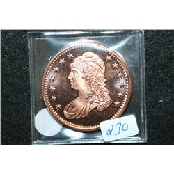 Copper Round; .999 Fine Copper 1 Oz.