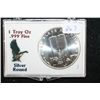 Image 1 : 9/11 Memorial Silver Round; .999 Fine Silver 1 Oz.