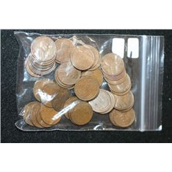 Lincoln Wheat Back Penny; Various Dates & Conditions; Lot of 50