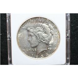 1934-D Peace $1; MCPCG Graded EF40