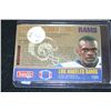 Image 2 : 1994 NFL Isaac Bruce Los Angeles Rams 2nd Round Rookie Update Football Trading Card