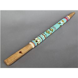 Native American Indian Antique, Beaded Peace Pipe, hand polished.…