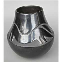 Rose Chino Garcia, (b. 1928), Acoma potter, Black on Black Vessel…