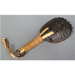 Seminole Indian Turtle Rattle [Height/Length (in)= 11.5, Width (i…