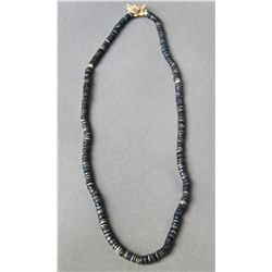 Antique Native American Indian Trade Bead Necklace (Black) …