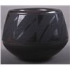 Image 2 : Black on Black Pottery signed JM SOP  (Wider at Bottom) …