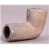 Image 2 : Native American Indian Artifact,  Stone Elbow Pipe, Textured (Bro…