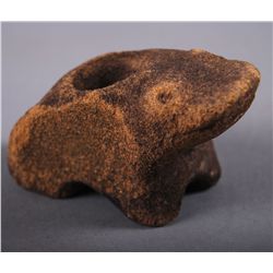 Native American Indian Artifact,  Sandstone Frog Effigy Pipe …