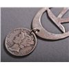 Image 2 : Native American Indian Silver Dime Pendant …