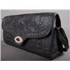 Image 2 : Vintage Black Leather Purse with Intricate Design …