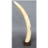 Image 3 : African Carved Ivory Tusk, Man (1 of 2) …