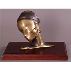 Tonny, (20th Century) Bronze Head of Woman.  1 of a kind…