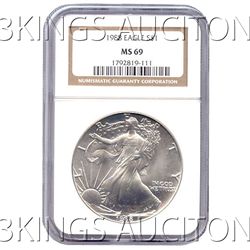 Certified Uncirculated Silver Eagle 1988 MS69