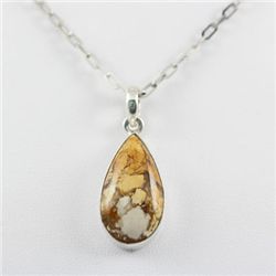 18.ctw Burro Creek Jasper Silver Pendant