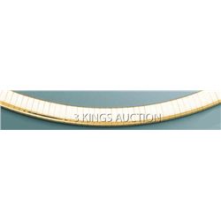 OMEGA NECKLACE 5mm 16in. 29.9 grs 14kt Y Gold