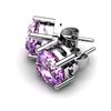 Image 1 : Amethyst 3.60ctw Earring 14kt White Gold