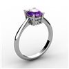 Image 1 : Amethyst 0.85 ctw Ring 14kt White Gold