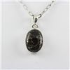 Image 1 : 12.5ctw Crazy Lace Silver Pendant