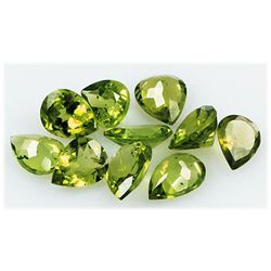 Peridot 18.48 ctw Loose Gemstone 10x8mm Pear Cut
