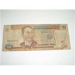 WW2 1949 10 SAMPUNG PISO *PHILIPPINES - REPUBLIKA NG PHILIPINAS*!!