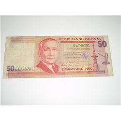 1949 50 LIMAMPUNG PISO *PHILIPPINES - REPUBLIKA NG PHILIPINAS*!!
