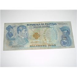 1949 2 DALAWANG PISO *PHILIPPINES - REPUBLIKA NG PHILIPINAS*!!
