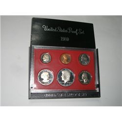 1980-S PROOF Set *SET HAS THE SUSAN B. ANTHONY DOLLAR & KENNEDY HALF DOLLAR - NICE SET*!!