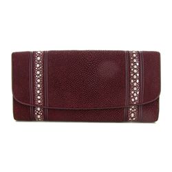 Ladies Stingray Hide Clutch Purse Wallet (ACT-320)