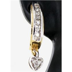 15.6twc Diamond 10k Gold Earrings (JEW-3391)