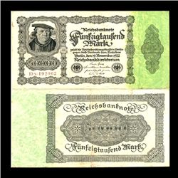 1922 Germany 50000 Mark Note Better Grade (CUR-06655)