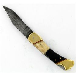 Handforged Top Steel New Danascas Folding Knife (CLB-681)