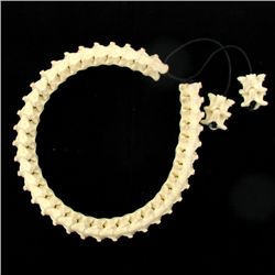 870ct RARE Cobra Bone Choker Necklace (JEW-3779)