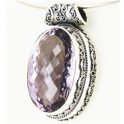 205twc Purple Pink Amethyst Sterling Pendant (JEW-3344)