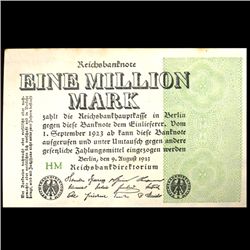 1923 Germany 1000000 Mark High Grade Note (COI-3976)