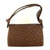 Image 1 : Ladies Brown Ostrich Hide Skin Handbag  (ACT-347)