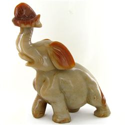 Chinese Honey Jade Elephant Statue HUGE (ANT-1982)