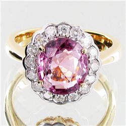 2.62ct Pink Spinel/Dia. 14k Ring Appraised $16k (JEW-3142)