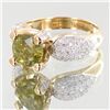 Image 2 : 3.25ct Demantoid Garnet Diamond 14k Ring (JEW-3792)