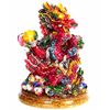 Image 2 : 2,200.00ct. Sapphire & Topaz Dragon Figure Statue (GEM-9748)