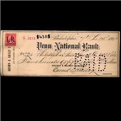 1898 Penn National Bank Check (COI-3269)