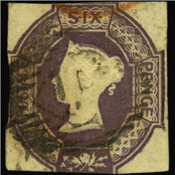 1854 Britain 6p Embossed Victoria Stamp Premium (STM-0715)