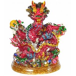 2,200.00ct. Sapphire & Topaz Dragon Figure Statue (GEM-9748)