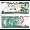 Image 1 : 1991 Cuba 5 Peso Specimen Note Crisp Unc. (CUR-06369A)