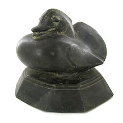 Duck Opium Weight Early 1900s Bronze BIG HEAVY (ANT-1998)