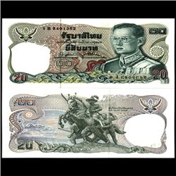 1981 Thailand 20 Baht Crisp Unc Note (CUR-06871)