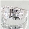 Image 2 : 27.99twc Lab Diamond White Gold Vermeil/925 Ring (JEW-3970)