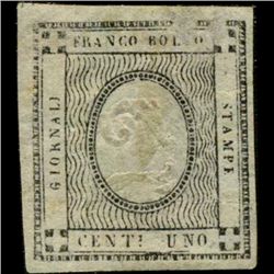 1861 RARE Italy Sardina 1c News Stamp ERROR MNH (STM-1167)