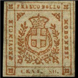 1859 Modena 80c Stamp MINT Hinged (STM-0992)